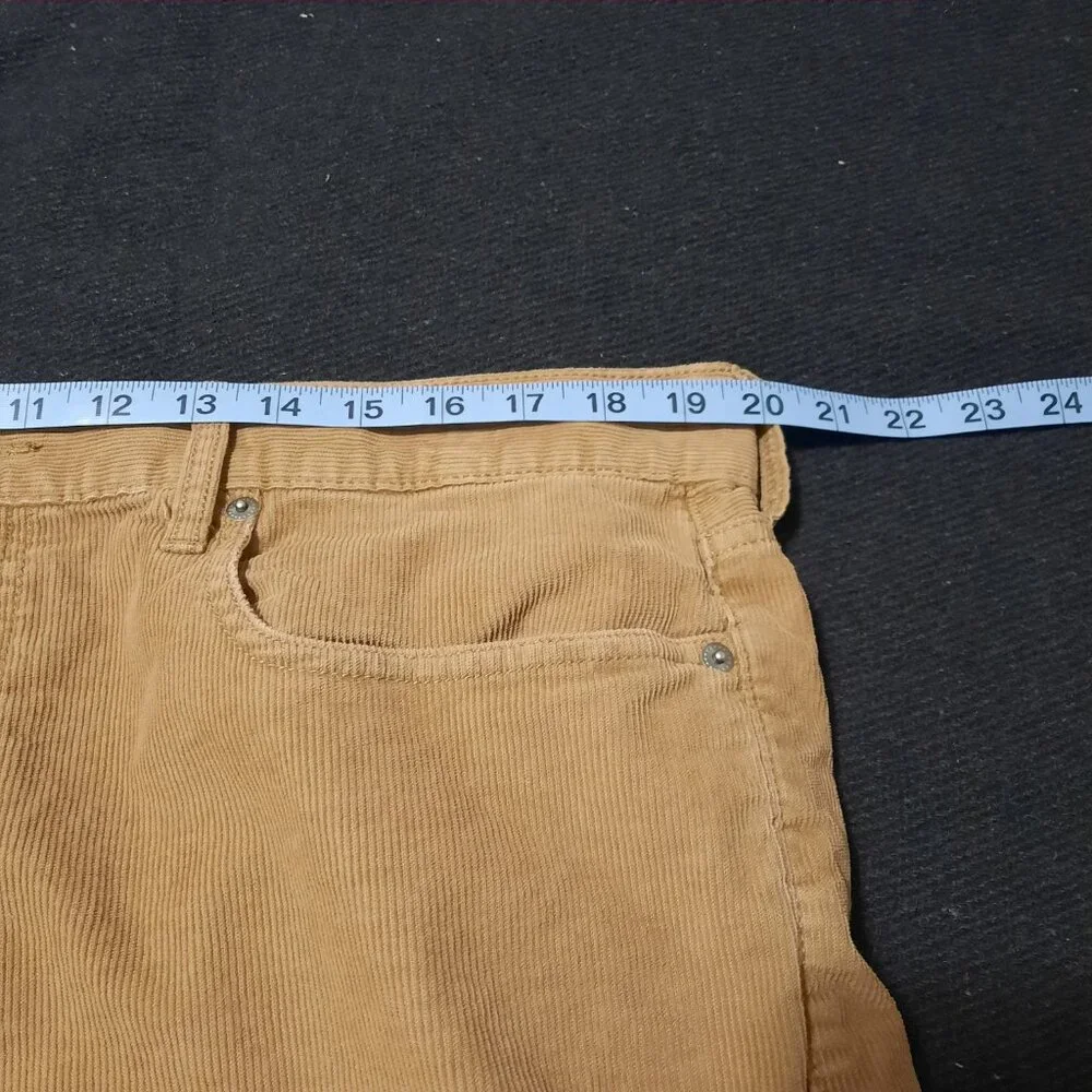 J.Crew 770 Straight Fit Corduroy Pants Men's 38x32 Tan Brown Stretch Cotton